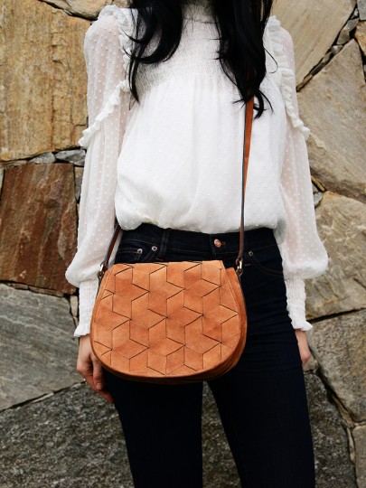 Escapade Suede Saddle Bag
