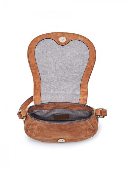 Escapade Suede Mini Saddle Bag